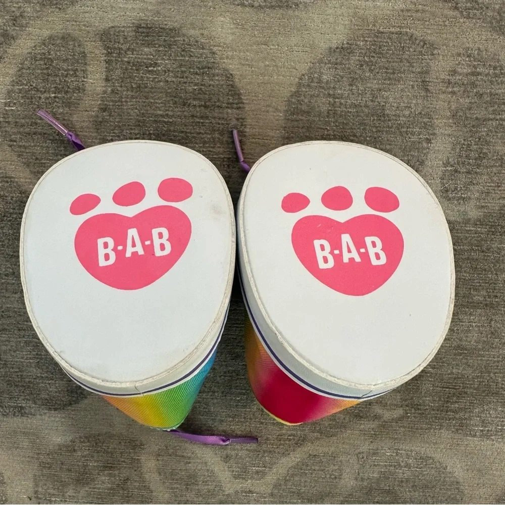 Build-A-Bear Rainbow Shoes w Purple Laces